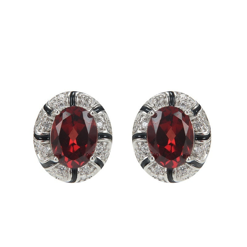 Natural Colored Gemstone Crystal Topaz EarringsMade Of 925 Sterling Silver – view 10