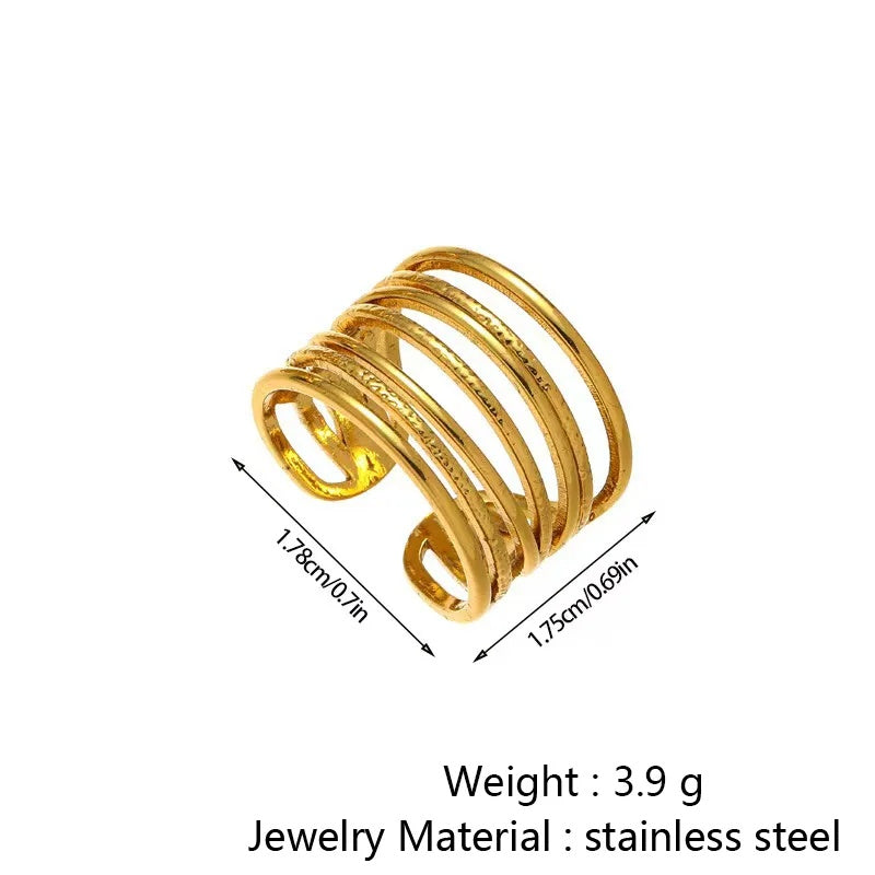 Stainless Steel Simple Style Open Ring For Men And Women – view 6