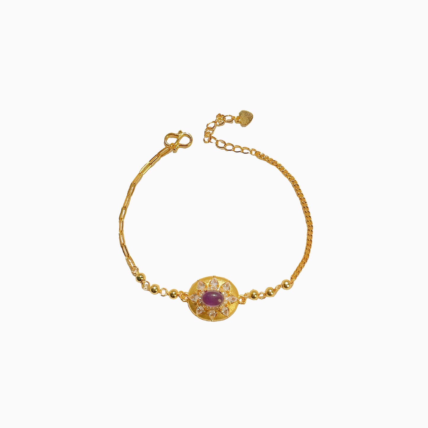 French Sunflower Amethyst Jewellery Set – S925 Silver – view 9
