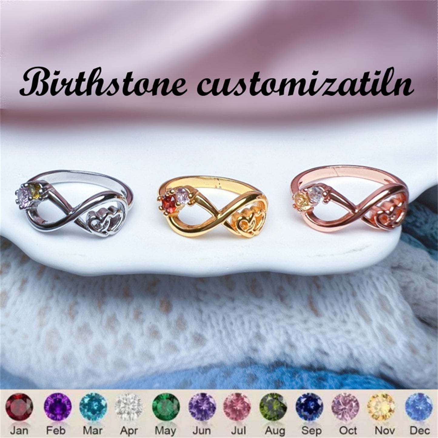 Infinite Pairs Of Love Birthday Rings – view 5
