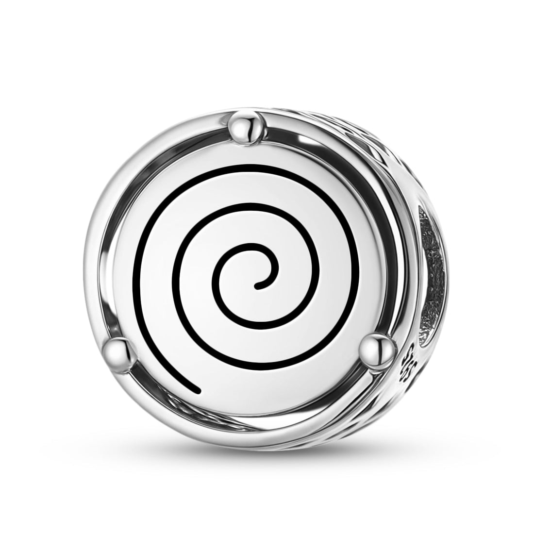 Nazca spiral geoglyph inspired charm