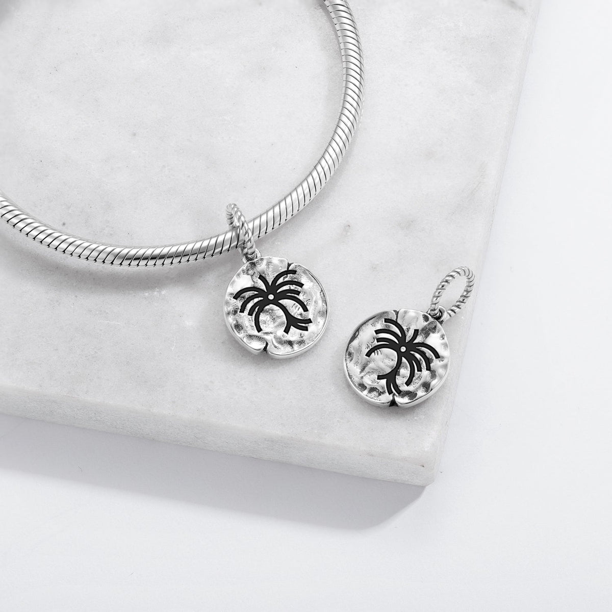 Abe Dua Adinkra palm-tree symbol charm