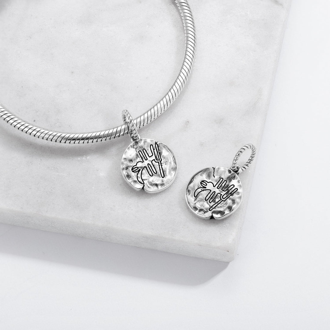 Nazca Parrot geoglyph inspired charm