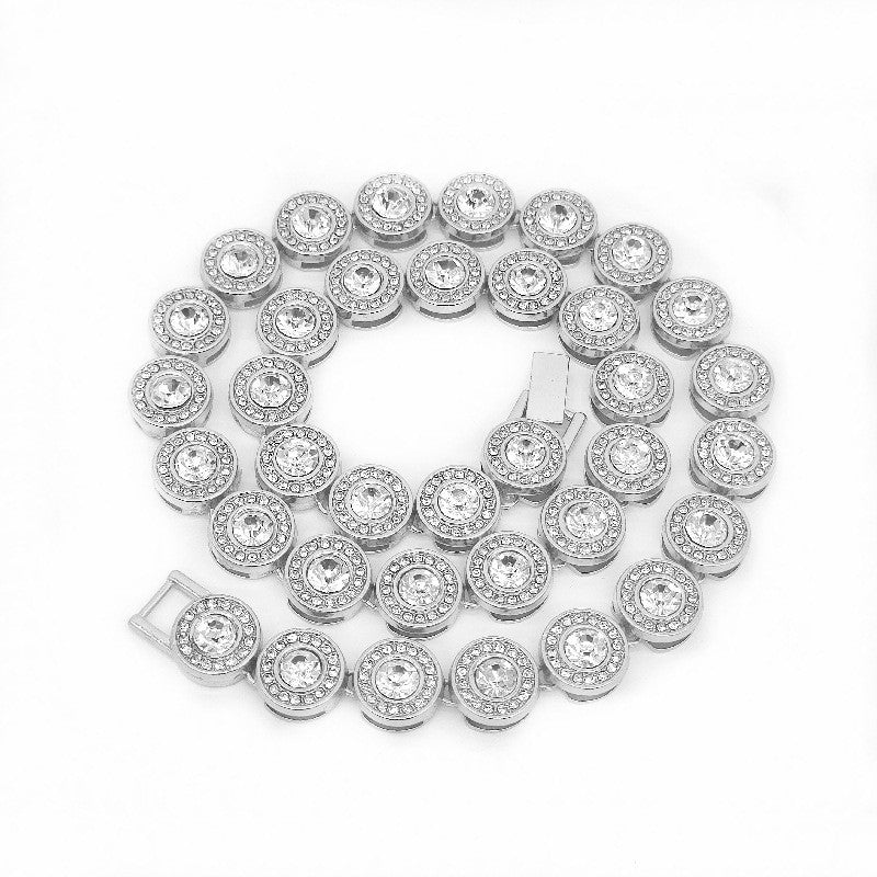 Double Gold Chain Full Diamond Hip Hop Rap Hip Hop Necklace – view 6