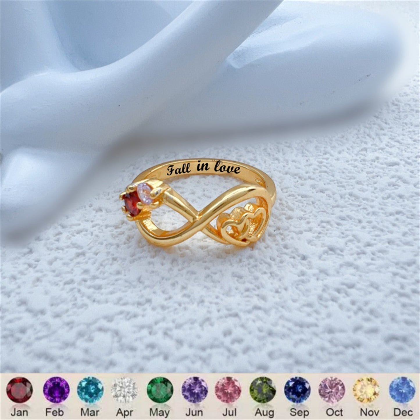 Infinite Pairs Of Love Birthday Rings – view 4