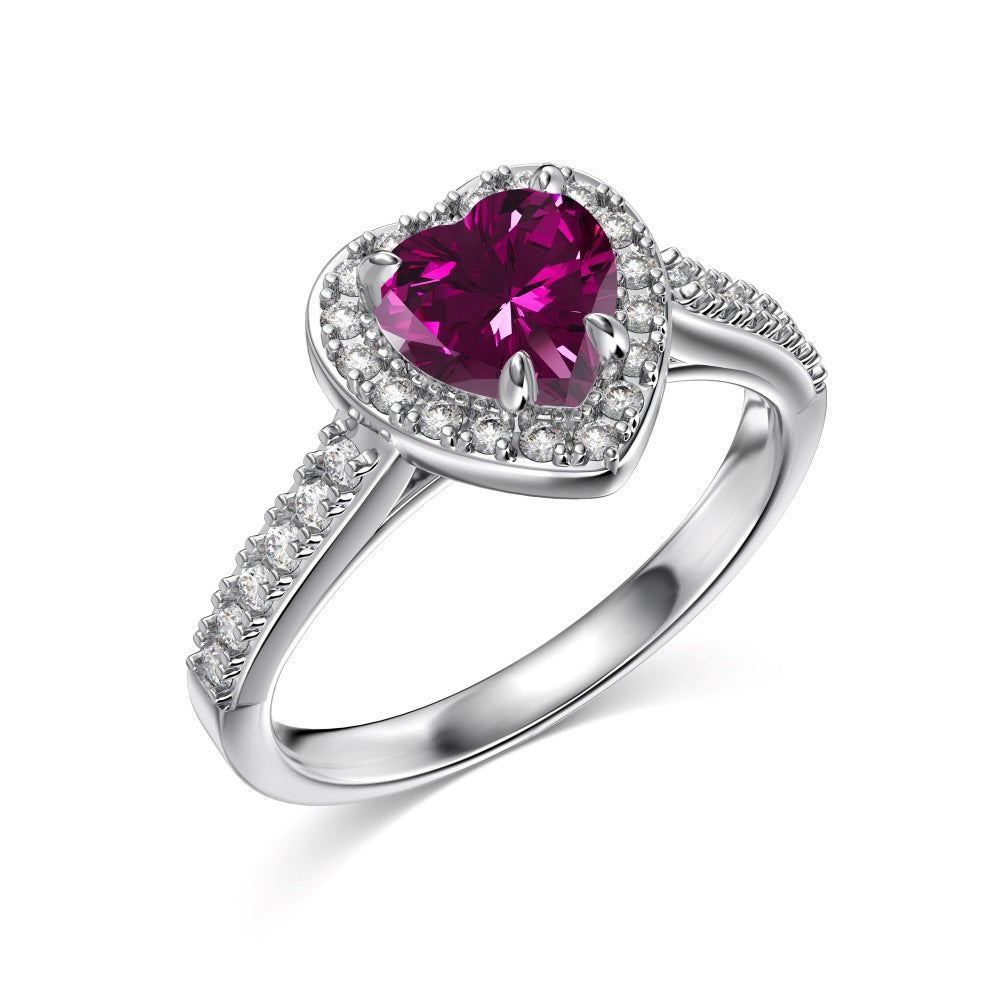 12 Zodiac Colorful Zircon Silver Ring For Women – view 9