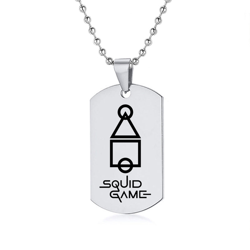 Squid Game Symbol Dog Tag Necklace – view 14