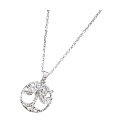 Europe And America Love Hollow Rose Necklace