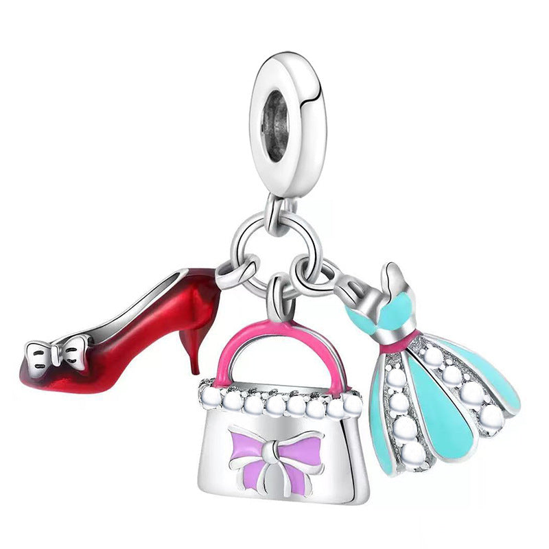 Electroplated Silver Cartoon Charm Beads For DIY Bracelets And Necklaces – view 4