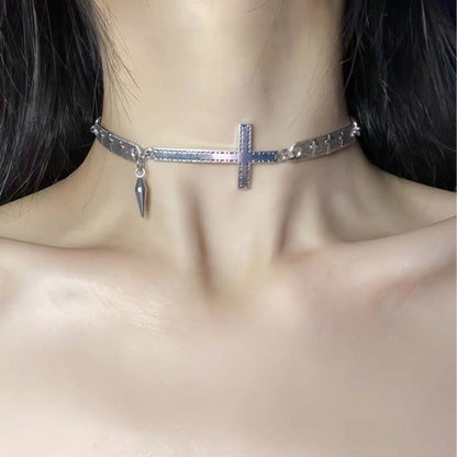 Womens Summer Silver Necklace Clavicle Chain – view 4