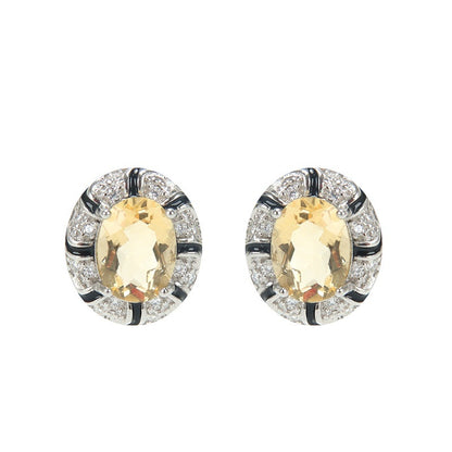 Natural Colored Gemstone Crystal Topaz EarringsMade Of 925 Sterling Silver – view 7