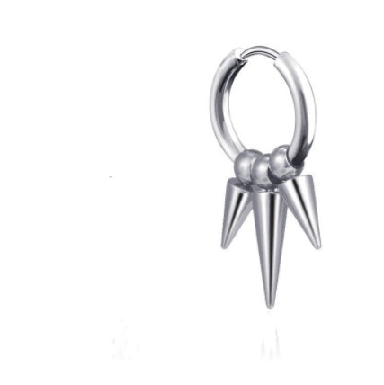 Stainless Steel Tassel Single Point Stud Men Pierced Earrings – view 2