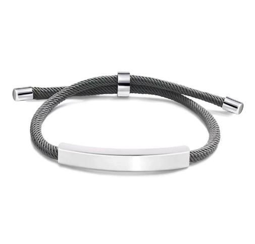 Engraved Stainless Steel Bracelet – view 8