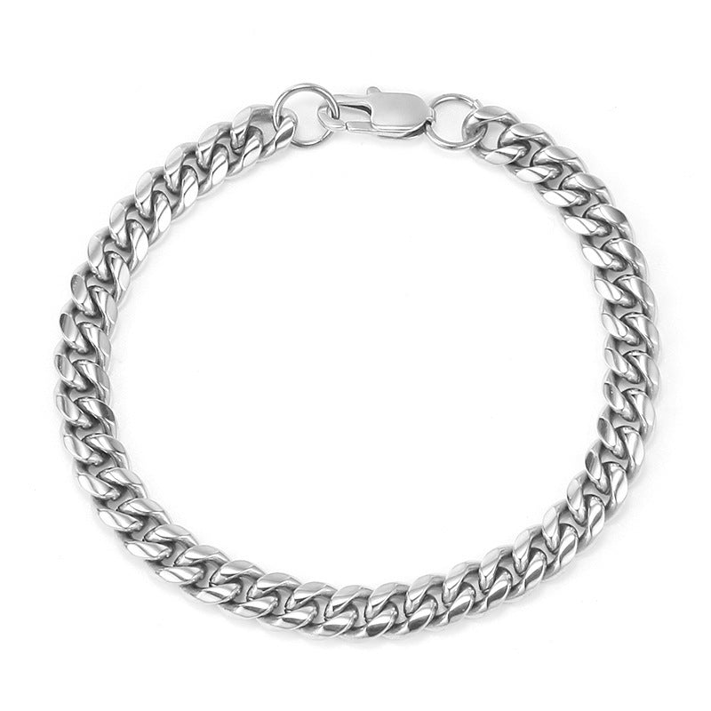 Japanese Buckle Cuban Link Chain 18K Gold Men's Bracelet – view 6