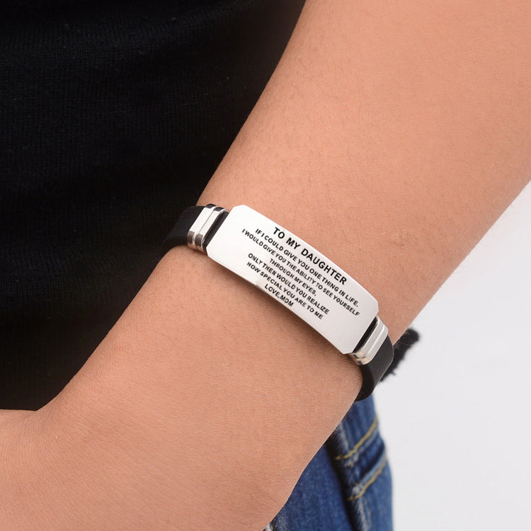 Stainless Steel Engraved Bracelet – view 7