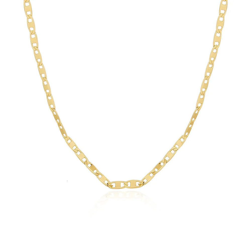 Gold-Plated Geometric Pendant Necklace – Copper