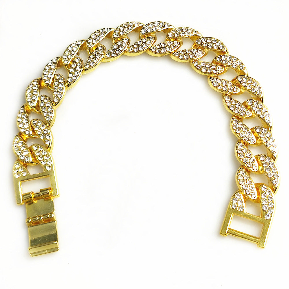 15 mm Iced Cuban Link Chain – Gold or Silver