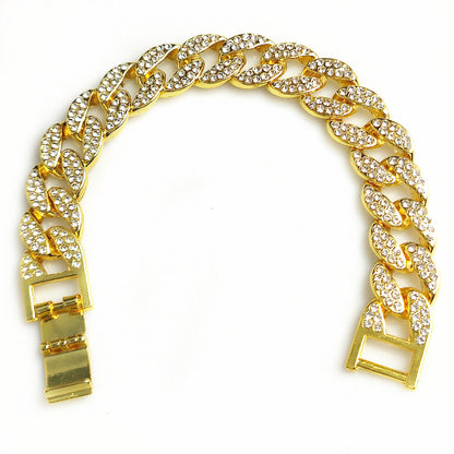 15 mm Iced Cuban Link Chain – Gold or Silver
