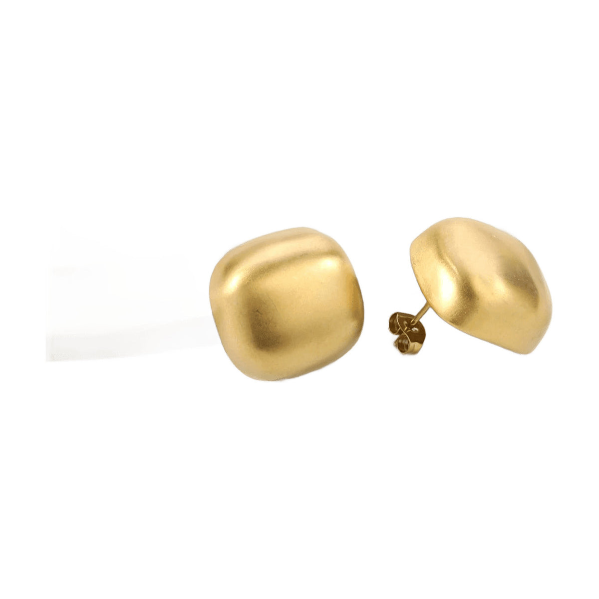 Retro Brushed Metal Half Hoop Earrings, Stylish Ear Cuffs