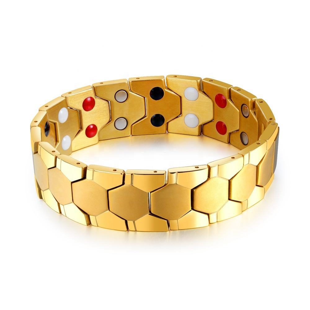 Magnetic Link Bracelet – Multi-Tone Metal