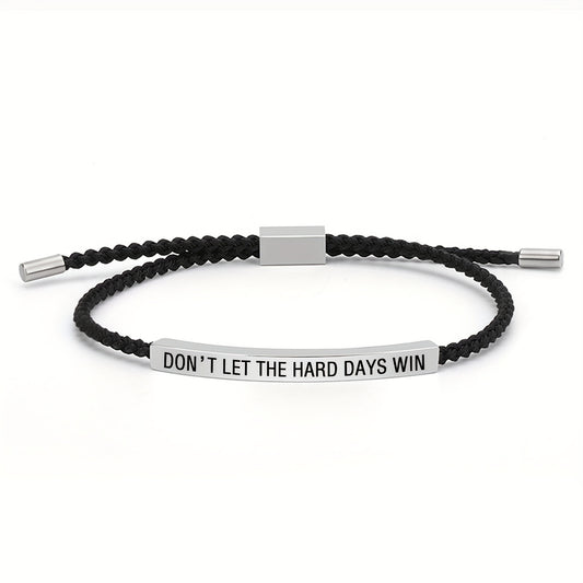 Woven Engraved Bracelet – Stainless Steel | AURYN