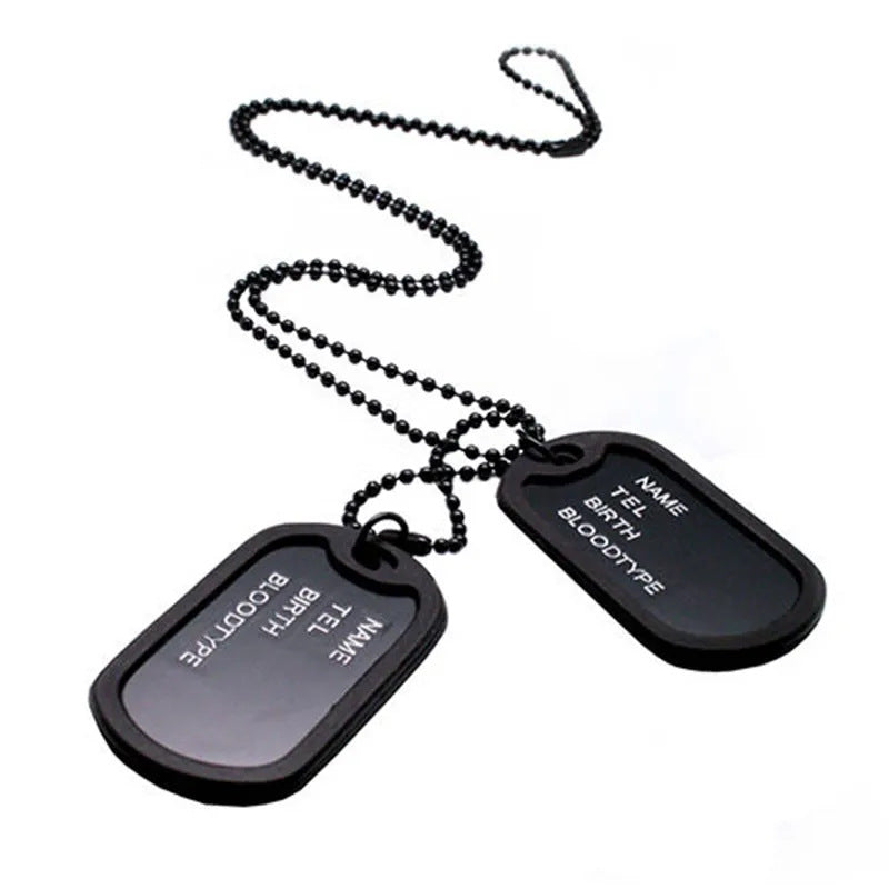 Necklace Stainless Steel Dog Tag Titanium Steel