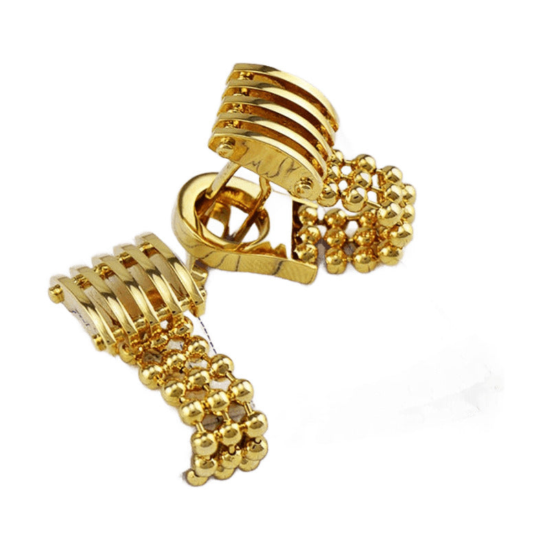Gold Paw Chain Cufflinks Cufflink Men's French Button