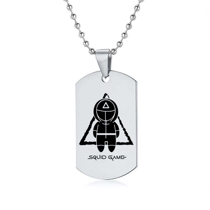 Squid Game Symbol Dog Tag Necklace – view 13