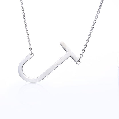 Fabulous Rose Gold Plated Stainless Steel Initial Letter Pendant Necklace – view 24