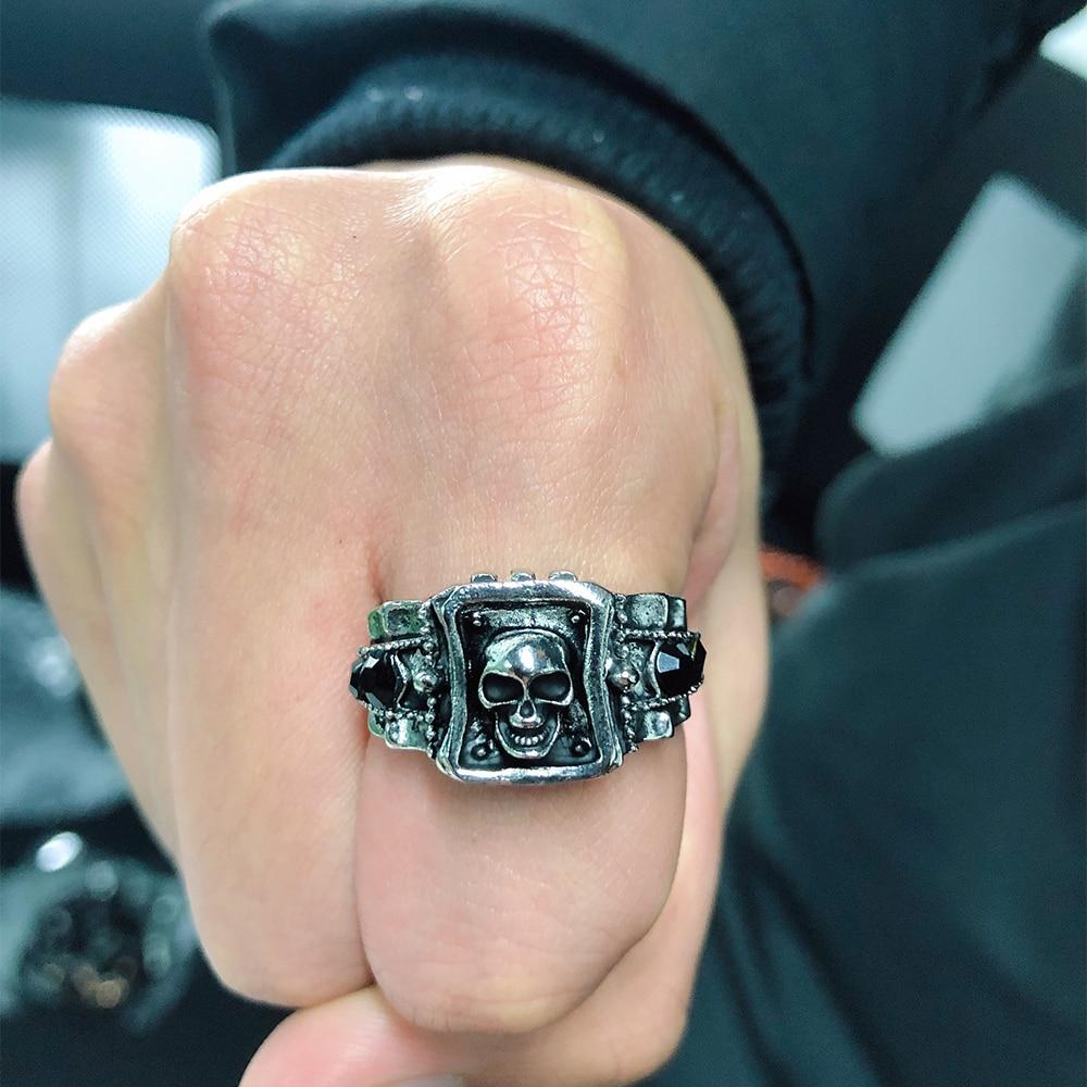 SKULL PUNK STAINLESS STEEL RING – view 6