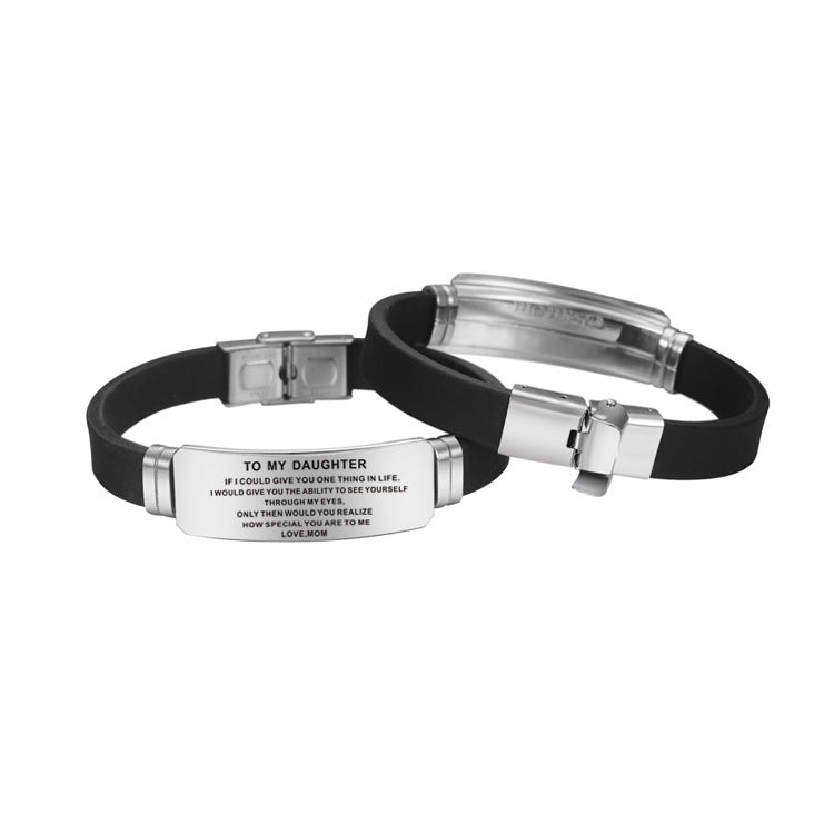 Stainless Steel Engraved Bracelet – view 5