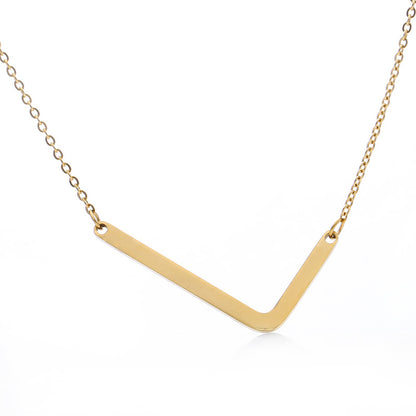 Fabulous Rose Gold Plated Stainless Steel Initial Letter Pendant Necklace – view 18