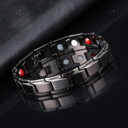 Removable titanium steel magnetic therapy bracelet – view 2