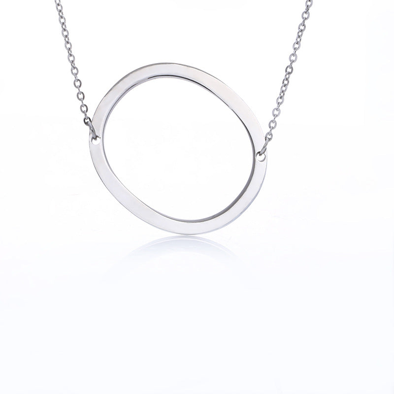 Fabulous Rose Gold Plated Stainless Steel Initial Letter Pendant Necklace – view 71