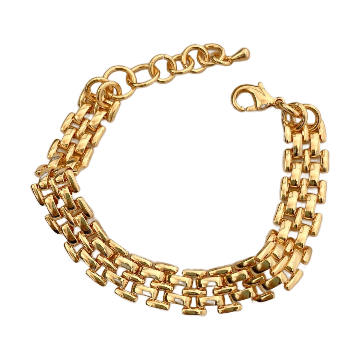 Gold-Tone Woven Chain Bracelet & Necklace | AURYN