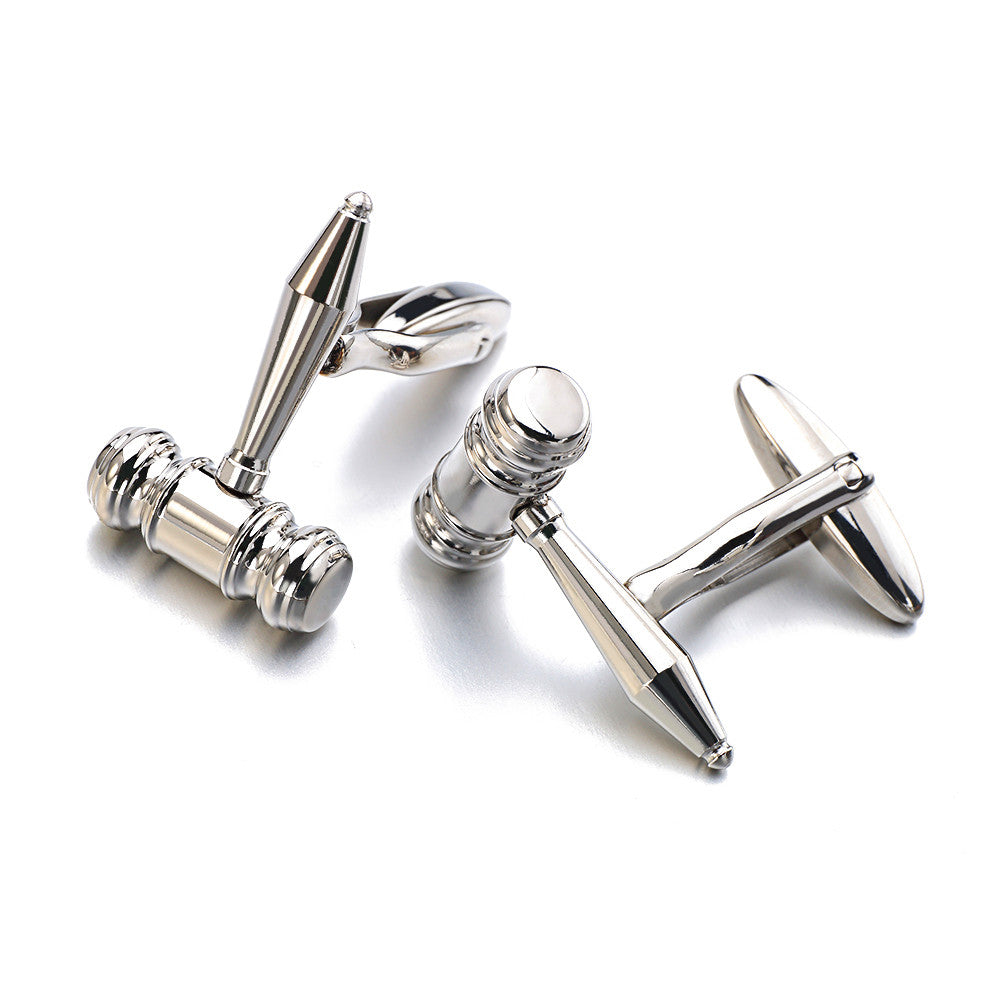 Men's Hammer Shirt Cufflinks – Stainless Steel – view 2