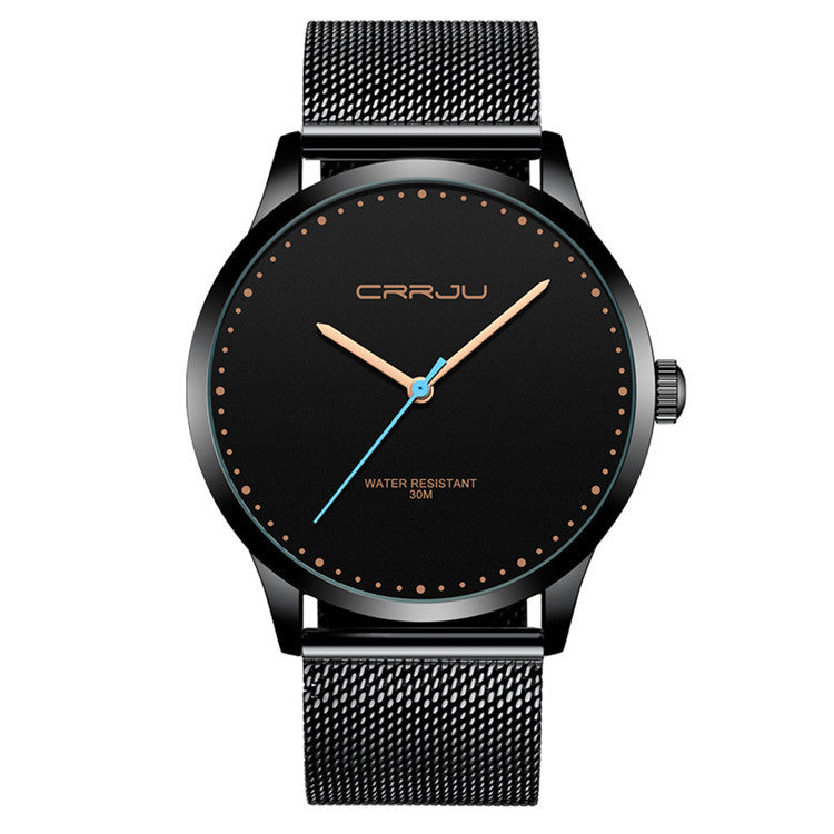 Stainless Steel Mesh Belt Fashion Watch Men – view 3