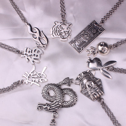 Stainless Steel Chain Necklace Hip Hop