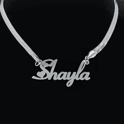 Necklace Stainless Steel Name Snake Chain Necklace – view 3