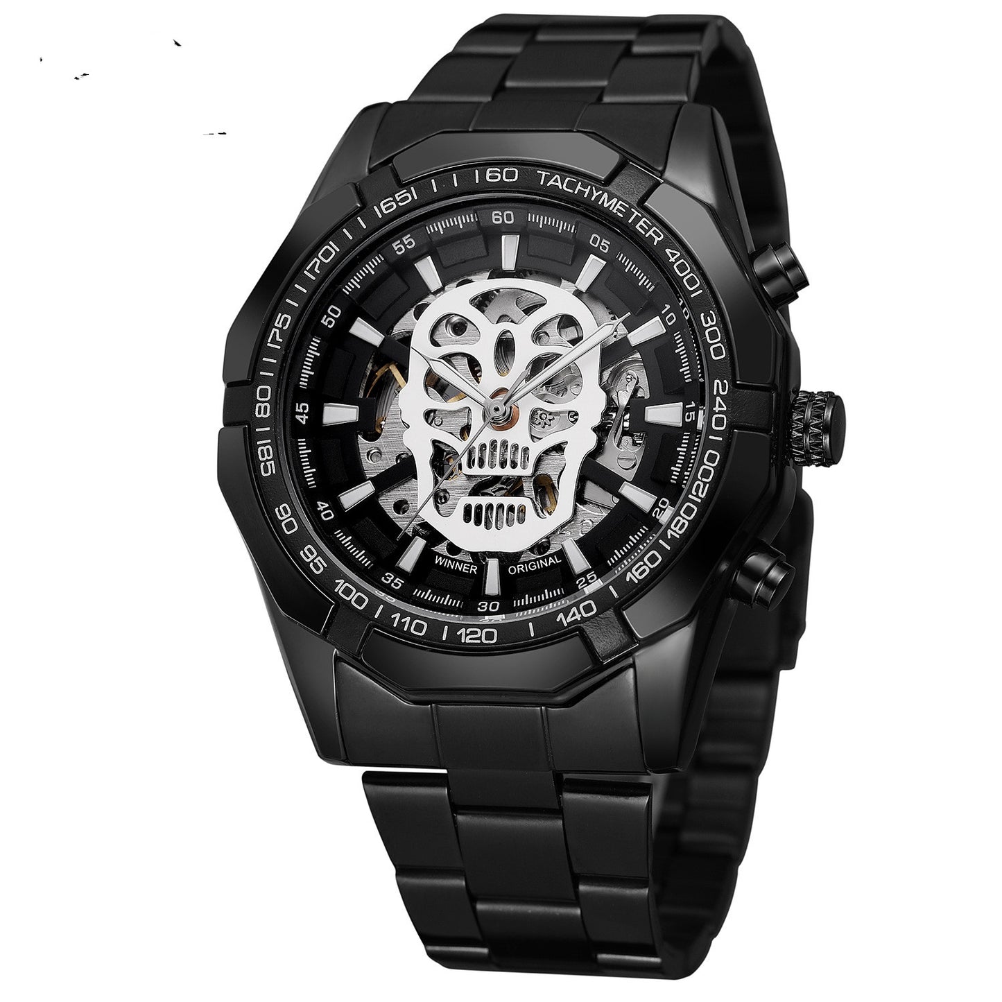 Official Automatic GOLD Watch Men Steel Strap Skeleton – view 5