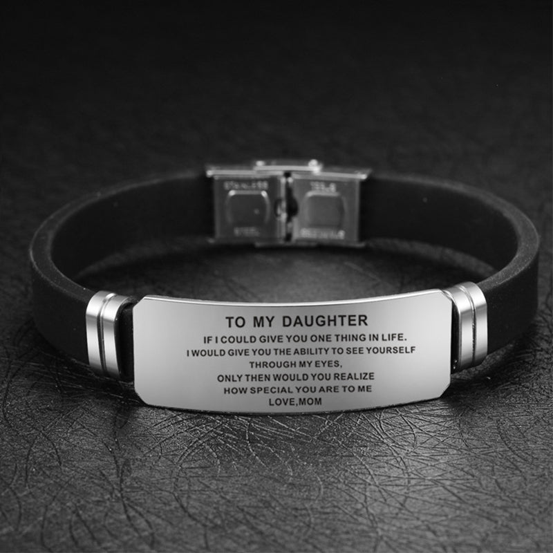 Stainless Steel Engraved Bracelet – view 6