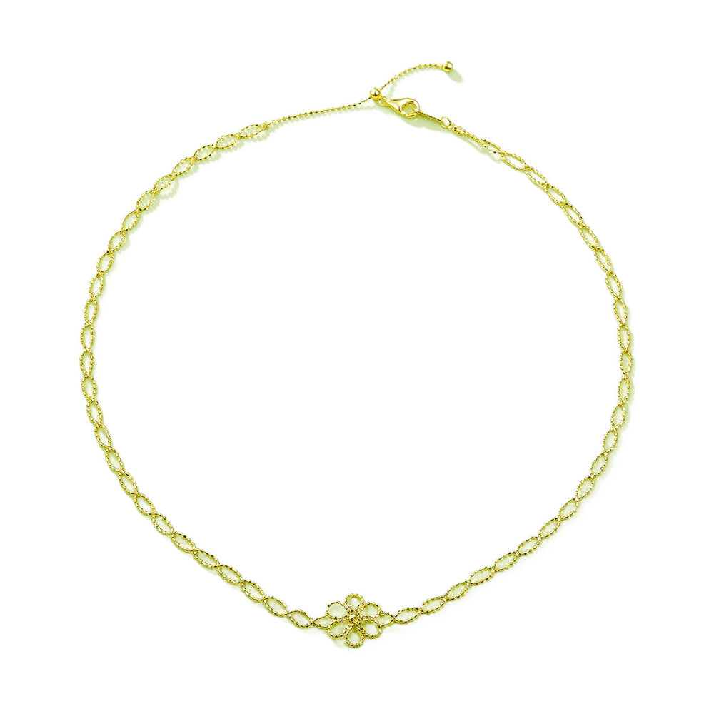 Hollow Flower Adjustable Necklace