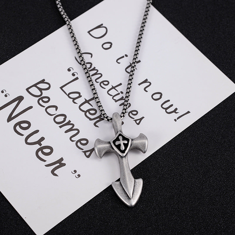 Men's Hip Hop Titanium Steel Dog Tag Stainless Steel Pendant Necklace – view 9
