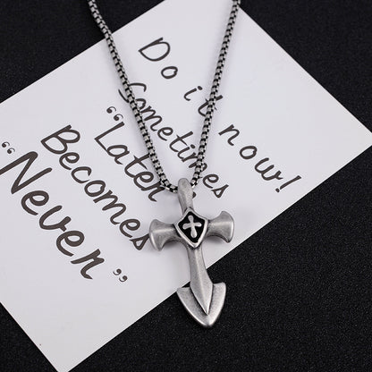 Men's Hip Hop Titanium Steel Dog Tag Stainless Steel Pendant Necklace – view 9