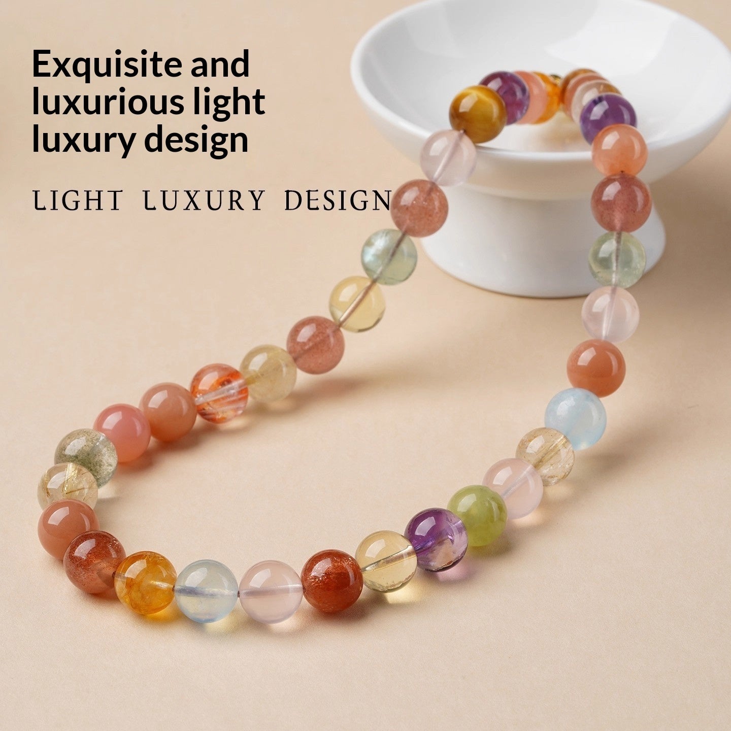 Womens Fashionable And Unique Crystal Beaded Necklace – view 4