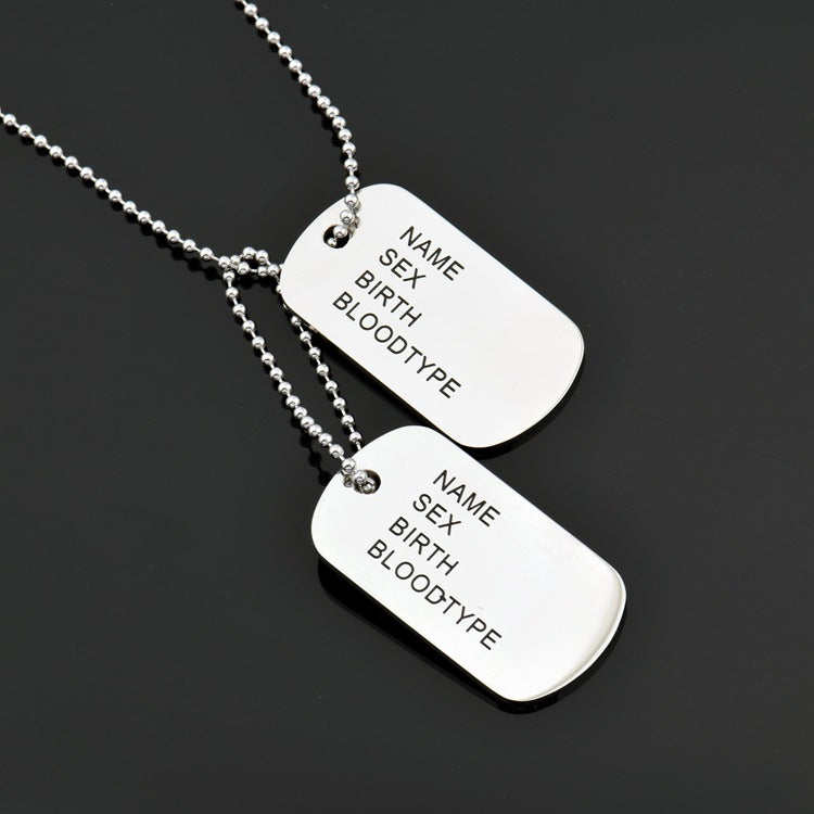 Hip Hop Name Dog Tag Necklace – view 4