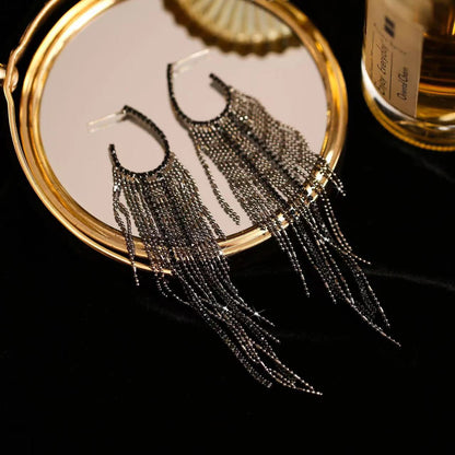 Electroplated Silver Needle Earrings – view 4