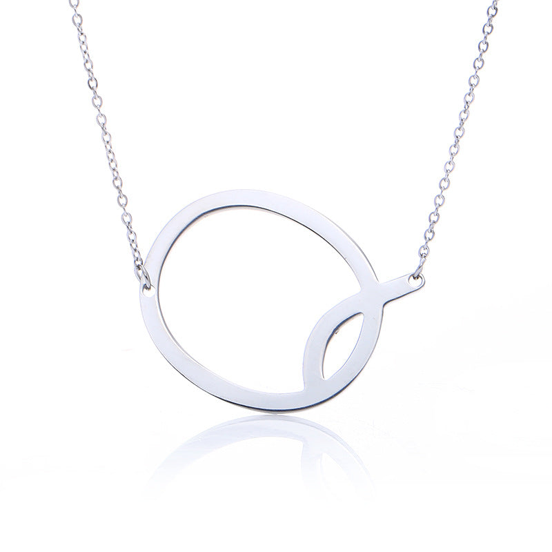 Fabulous Rose Gold Plated Stainless Steel Initial Letter Pendant Necklace – view 39