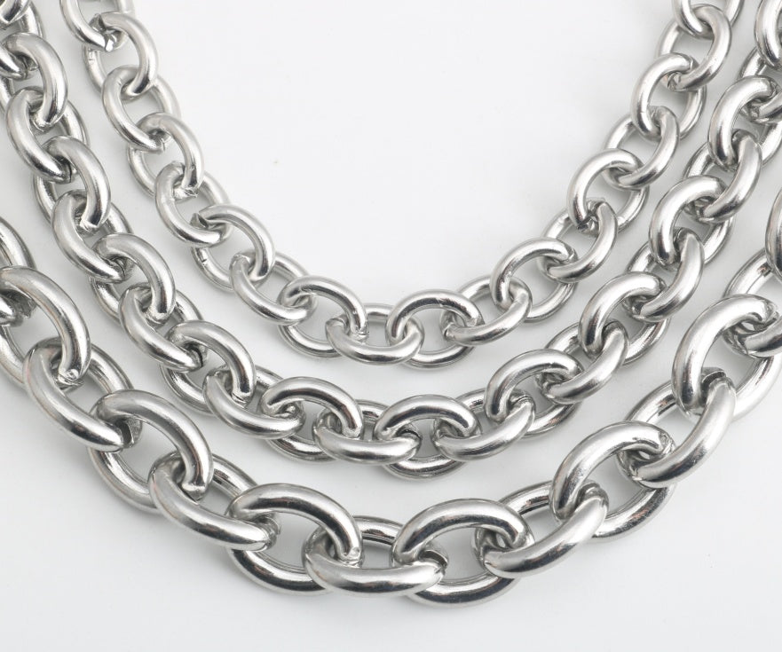 Men Stainless Steel Rope Snake Box Cuban Link Chain – view 11