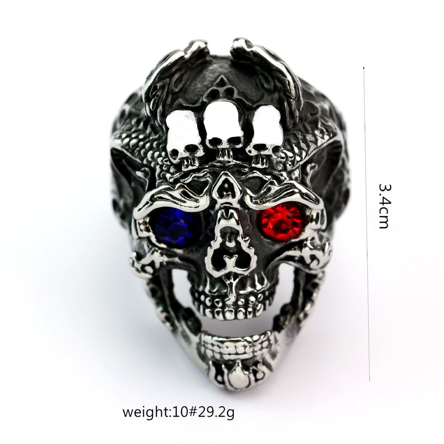 European And American Retro Stainless Steel Mens Ring, Bold And Punk-style – view 5